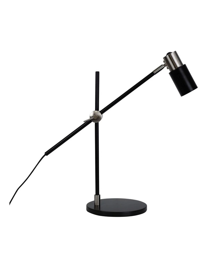 Charlie Table Lamp in Brushed Chrome