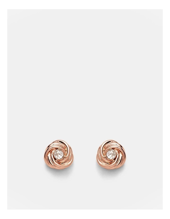In A Knot Stud Earrings in Rose Gold