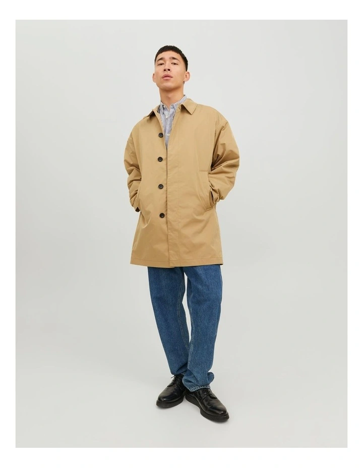 Crease Mac Trench Coat in Light Brown