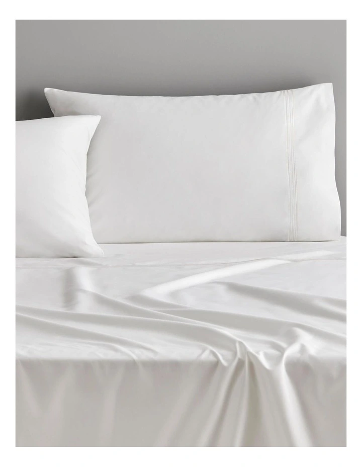 Palais King Pillowcase Pair in White