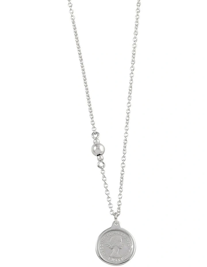 Fine Threepence Silver Necklace