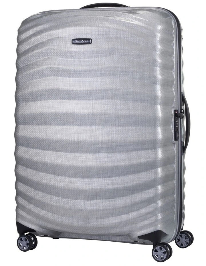 Lite-Shock 75 cm Sport Spinner Suitcase in Silver