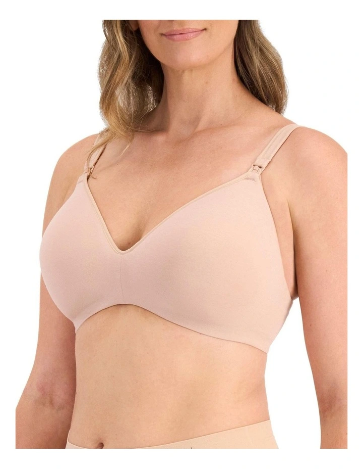 Barely There Cotton Rich Maternity Bra in Nude