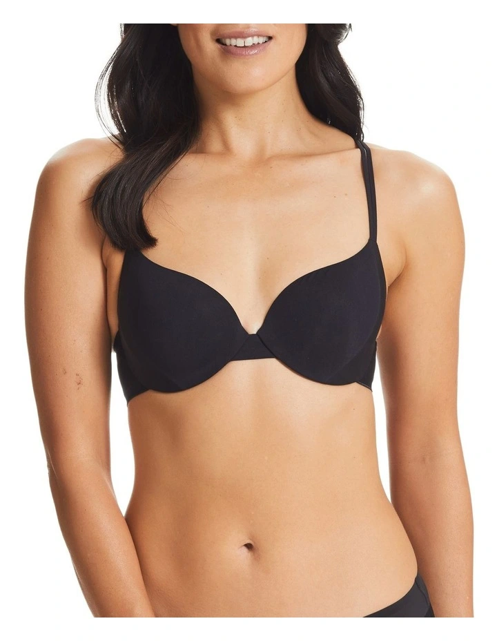 Dual Contour Bra in Jet Black