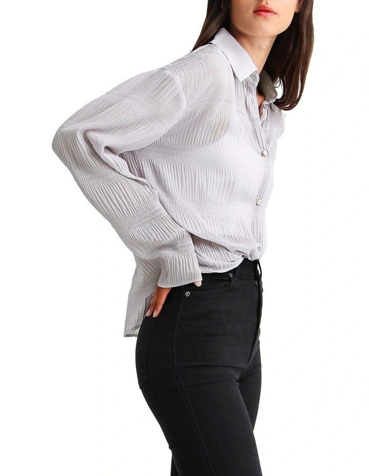 Yoko Shirred Chiffon Blouse