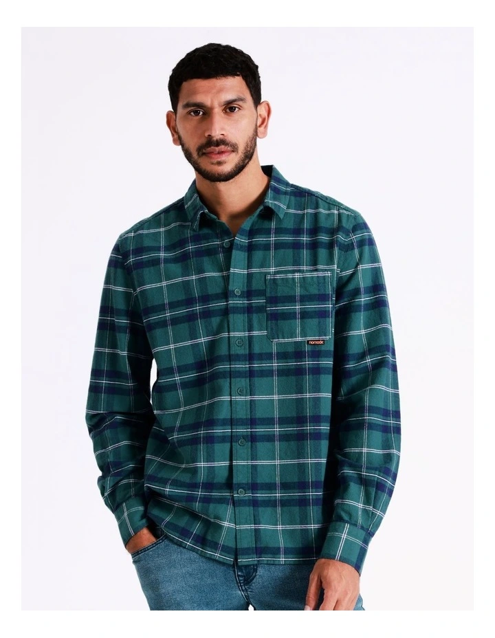 Tempest Casual Long Sleeve Shirt in Teal