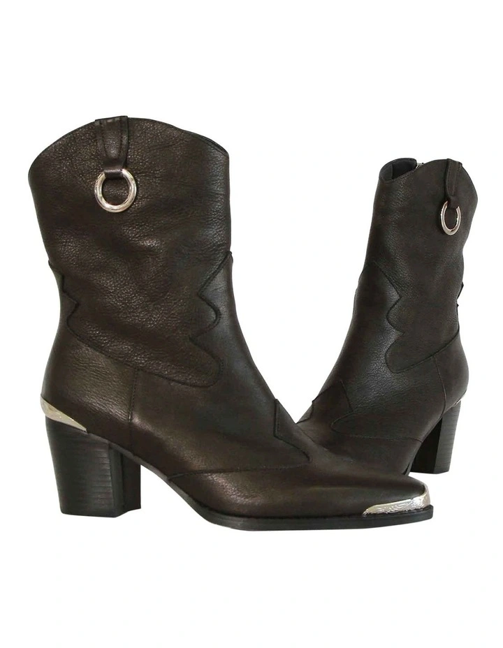 Dallas Western Boot in Vintage Black