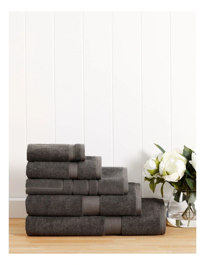 Luxury Egyptian Towel Range in Charcoal