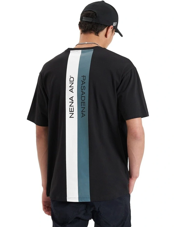 Keystone Heavy Box Fit Tee in Blacl