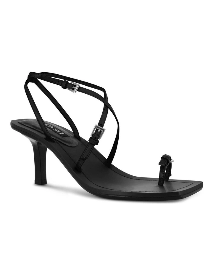 Laven Heeled Sandals in Black
