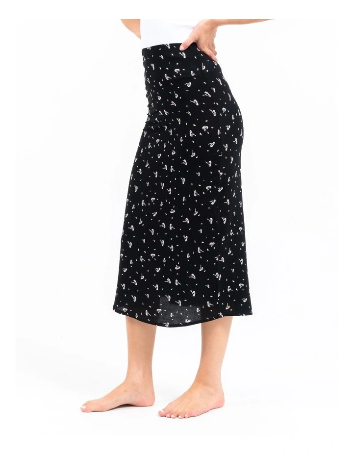 Nightshade Bias Skirt in Black