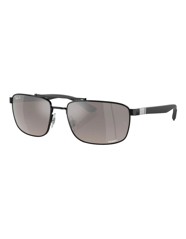RB3737 Chromance Polarised Sunglasses in Black