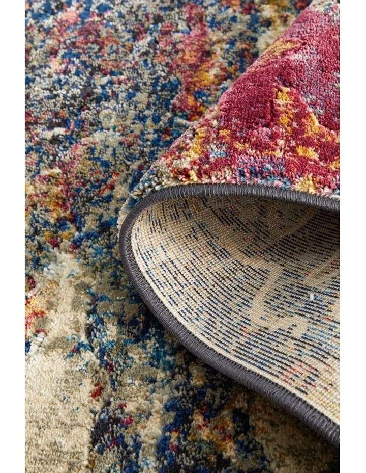Dreamscape Splash Modern Midnight Rug in Navy