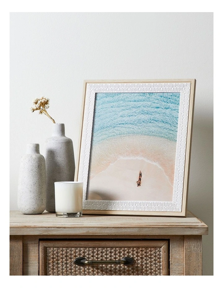 Detailed Frame 8x10 in White/Natural