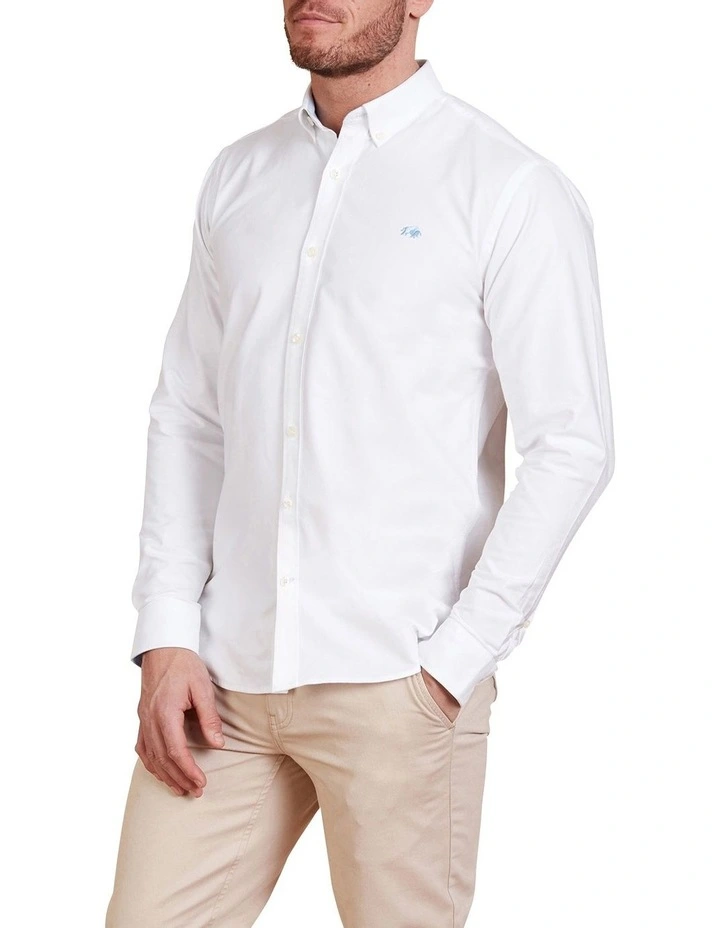 Signature Oxford Long Sleeve Shirt White