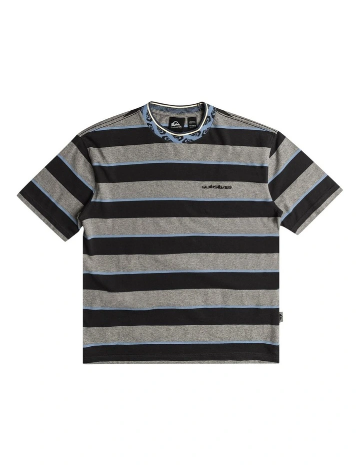 Stripe T-shirt in Tarmac