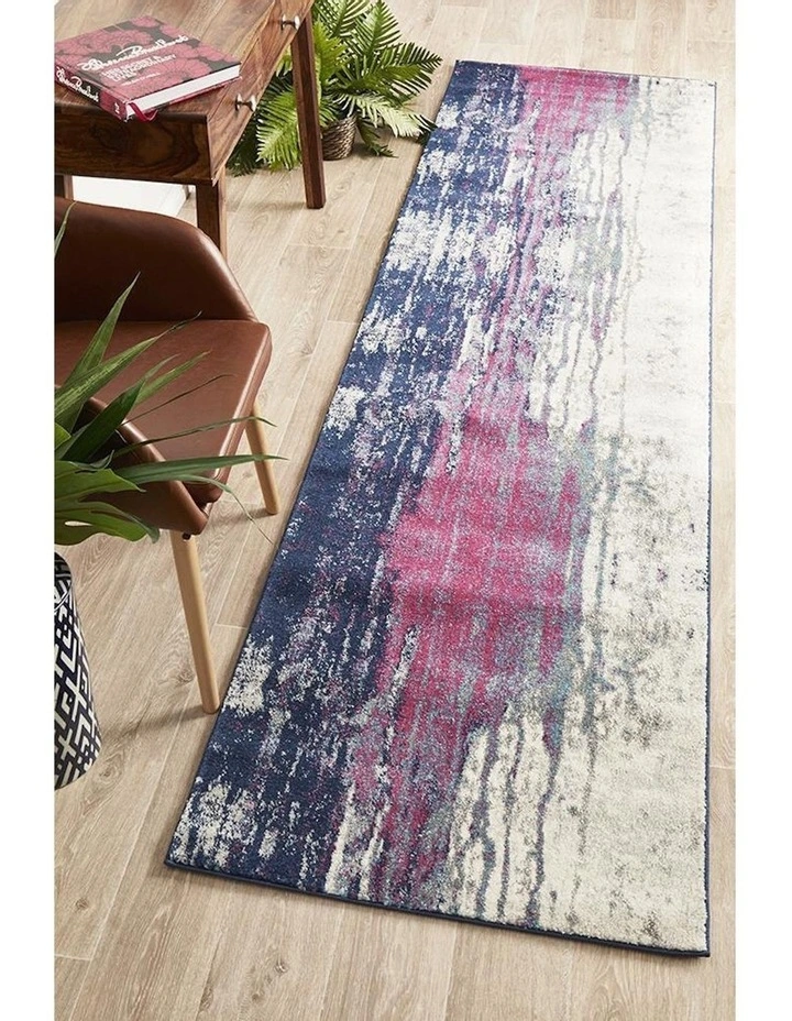 Evoke Bedrock Stone Transitional Rug in Magenta