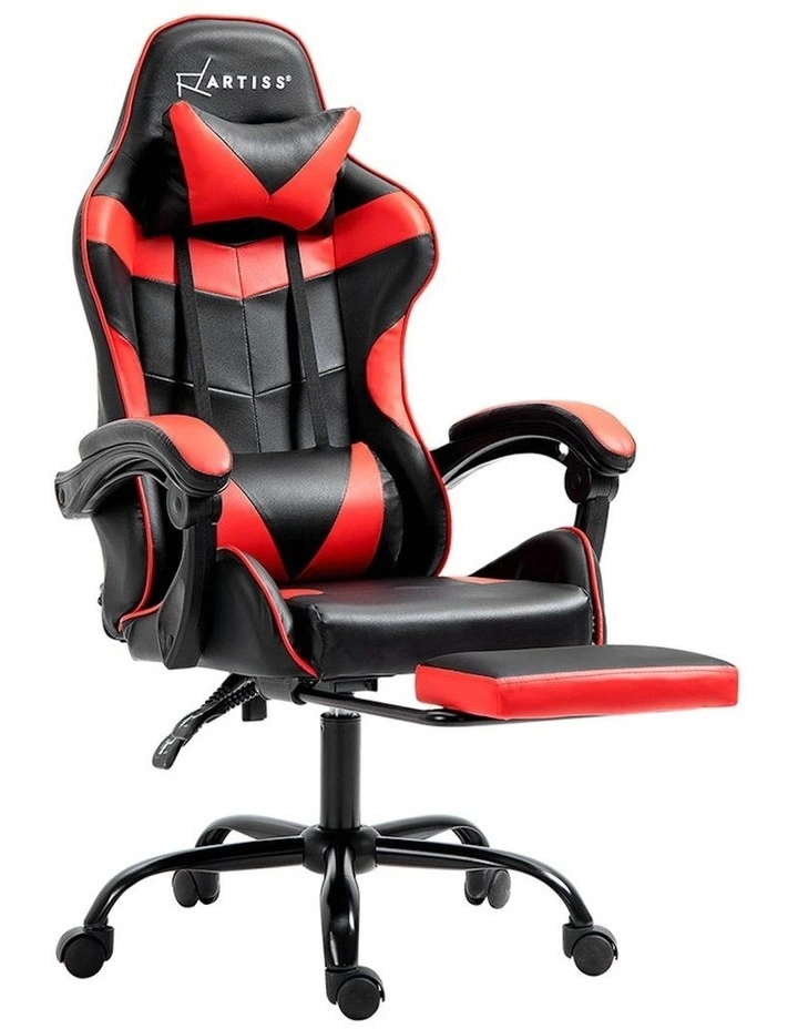 Comfy Office Chair in Red/Black