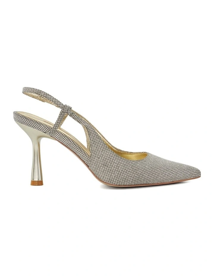 Cabanna Slingback Pump in Pewter