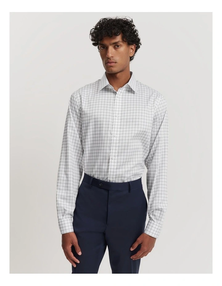 Grid Travel Shirt in Black