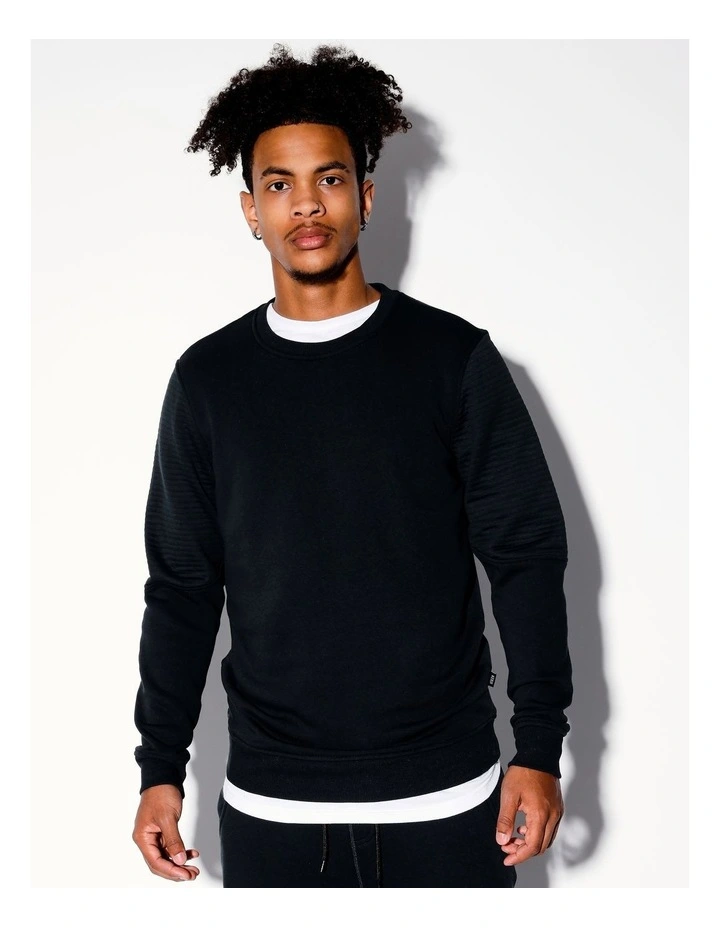 Ryder Moto Crew Sweat in Navy