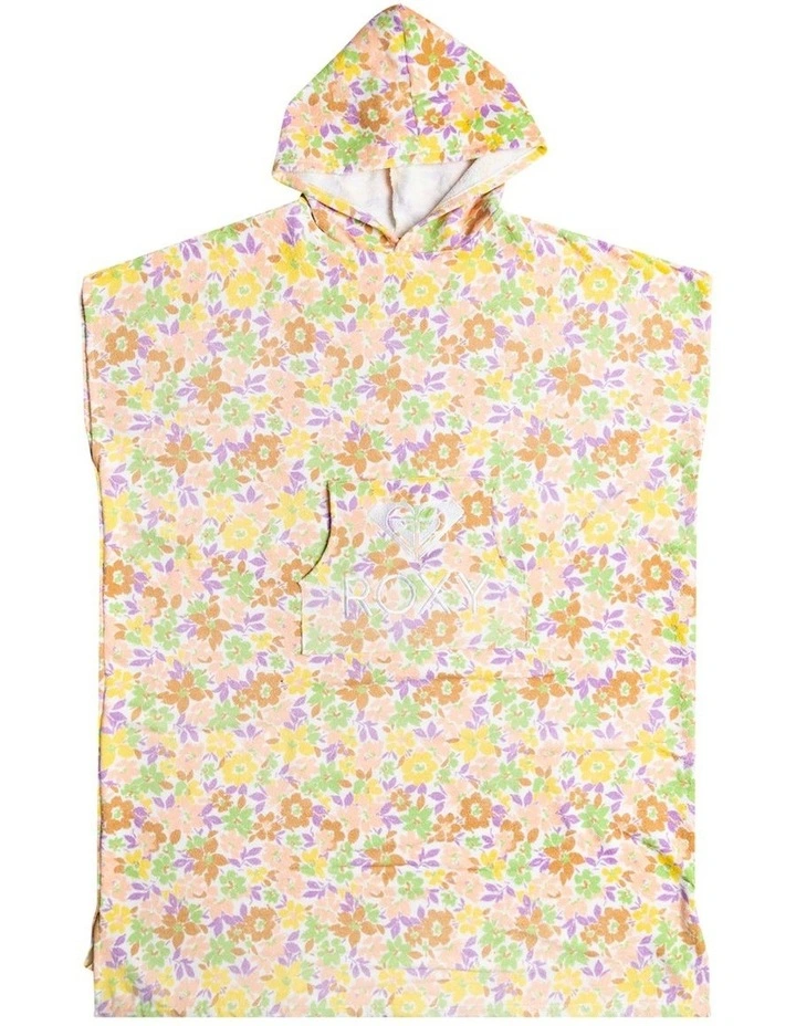 Stay Magical Poncho Towel in White Ephemera