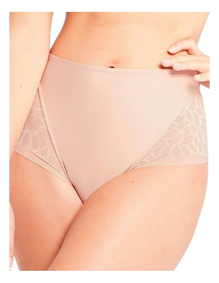 Perfect Curves High Waist Lace Shaping Brief in Blush