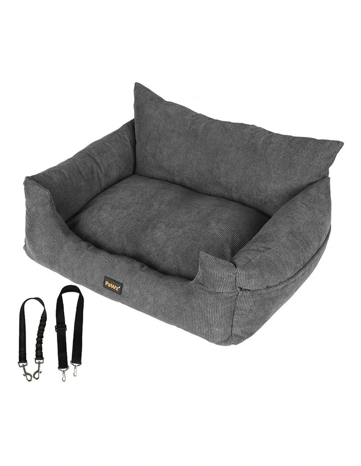 Large Pet Car Booster Seat in Grey