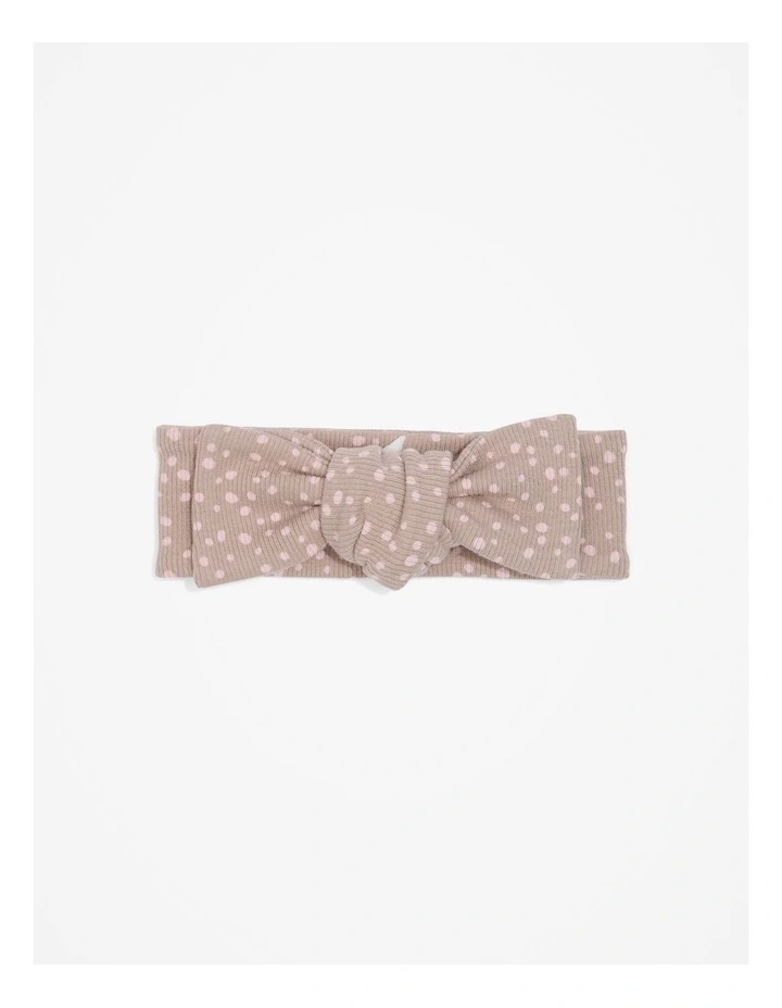 Rib Headband in Mushroom Spot