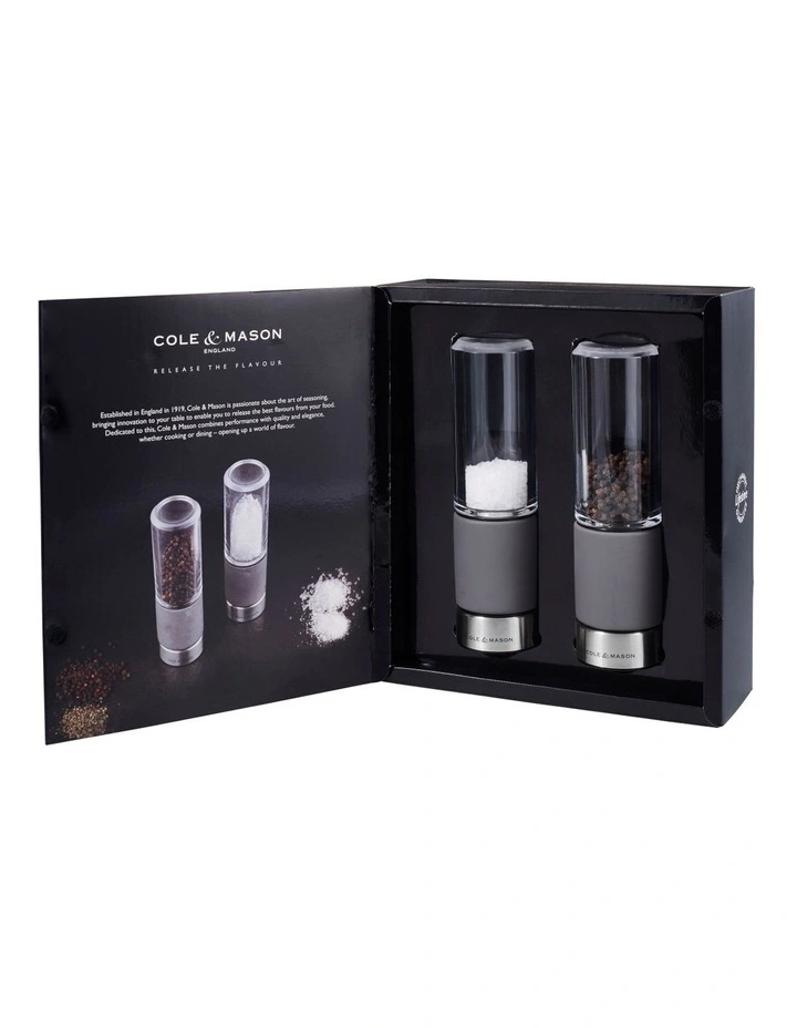 Regent Concrete Seasoning Mill Gift Set in Clear