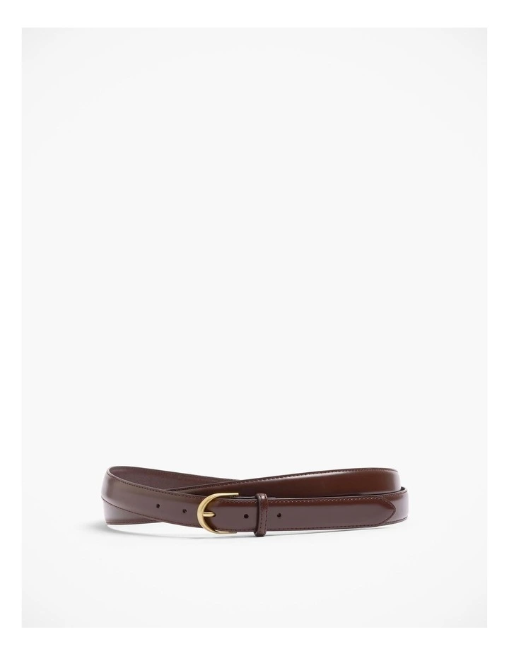 Double Wrap Belt in Syrup Brown