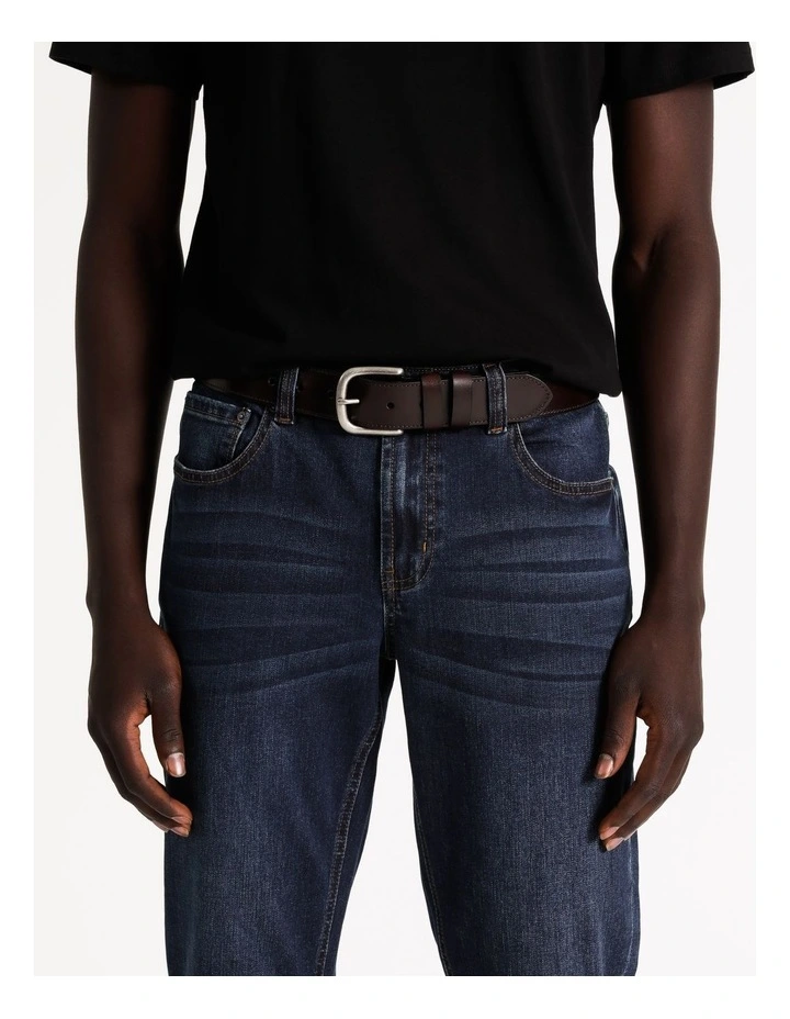 Casual Brown Leather Belt