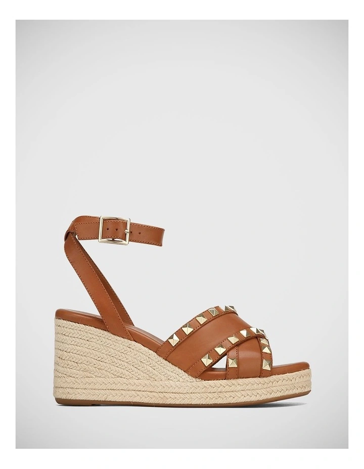 Narelle Leather Sandal in Cognac
