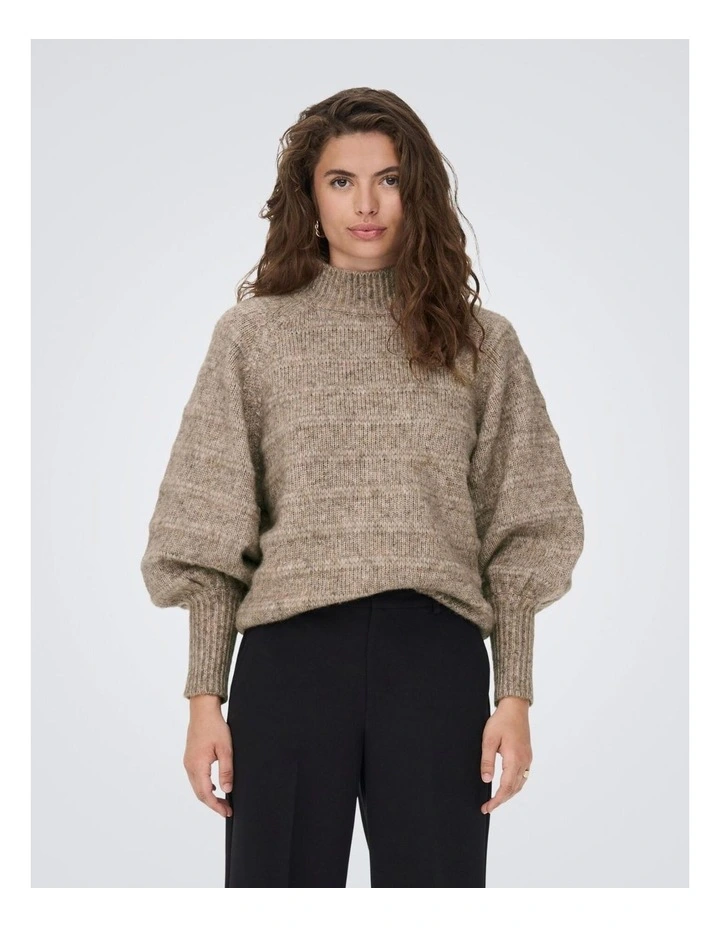 Celina Life Knit Pullover in Beige