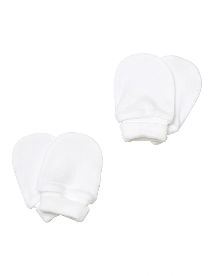 White Mittens 2 Pack