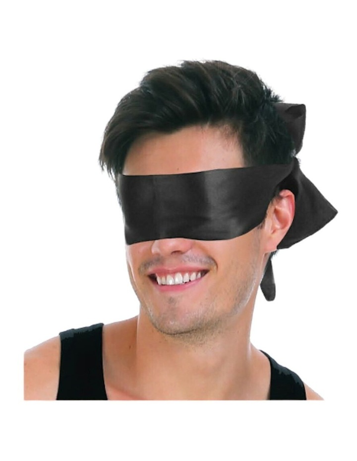Blindfold Satin Sleep Eye Mask 1 Piece in Black