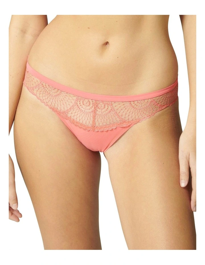 Reflet Bikini Brief In Papaya