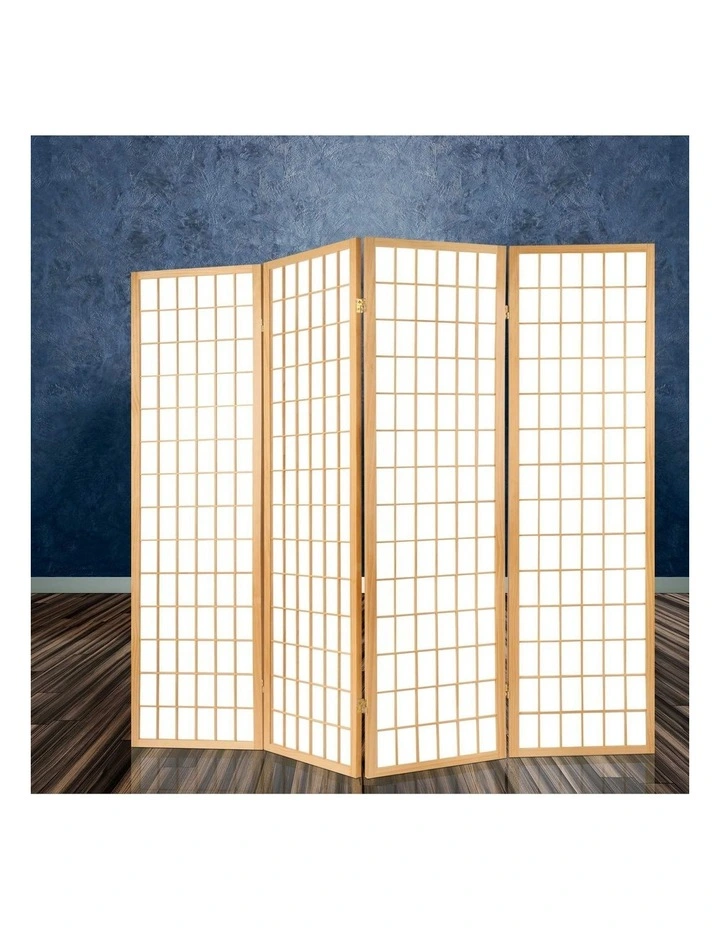 6 Panel Room Divider Screen 261x179cm in Natural