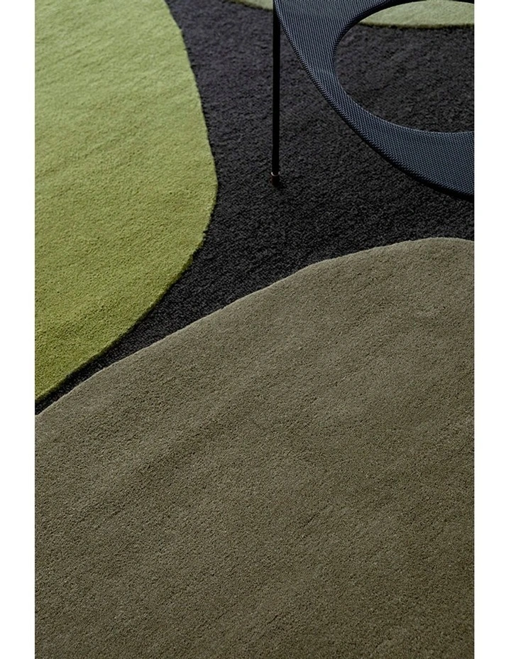 Decor Plateau Rug 091907 in Green
