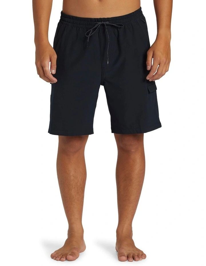 Taxer Cargo 19 Amphibian Boardshorts in Black