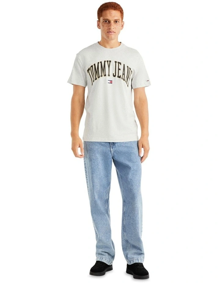 Gold Arch Tee in Grey