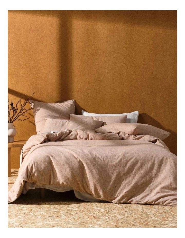 Hemp Triblend Quilt Cover Set in Rust