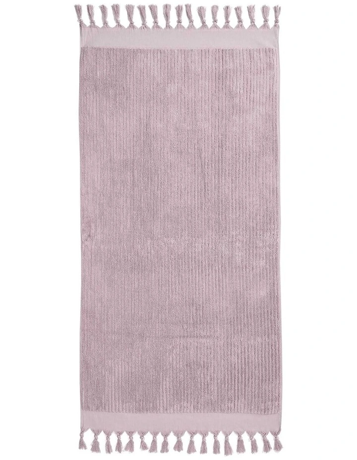 Paros Rib Range Bath Towel in Lilac