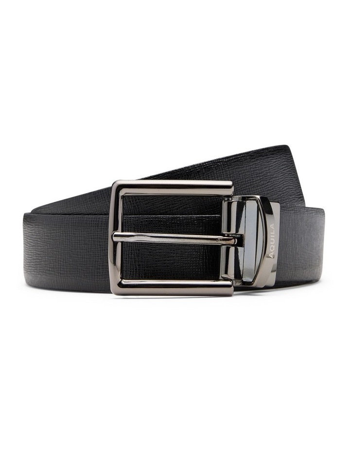 Maverick Leather Reversible Belt in Black