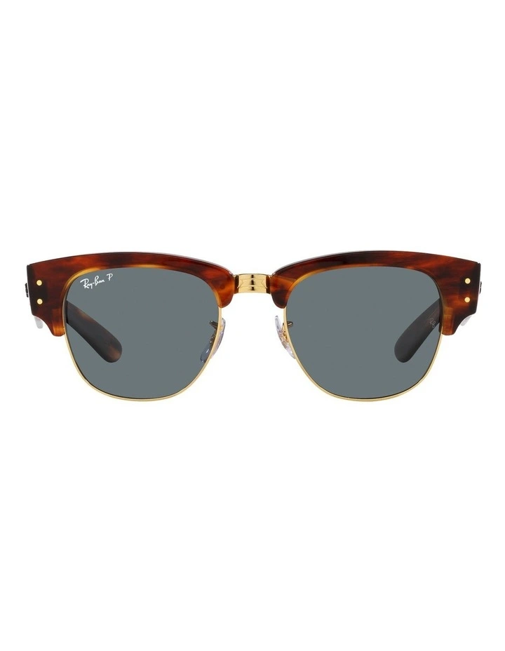 Mega Clubmaster Polarised Sunglasses in Brown