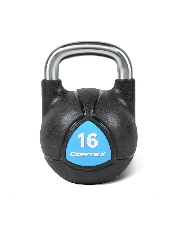 Commercial Steel Kettlebell V2 16kg in Black