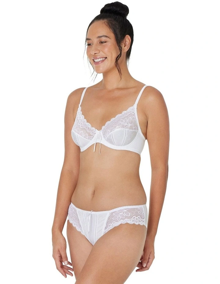 Yvette Underwire Bra in White