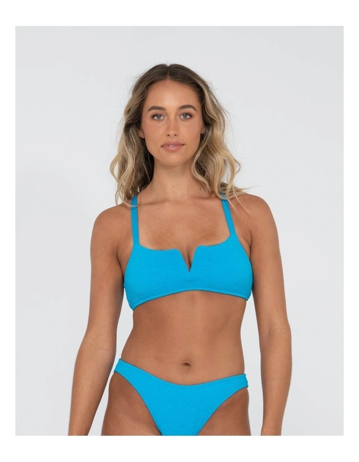 Sandalwood Bralette Bikini Top in Blue