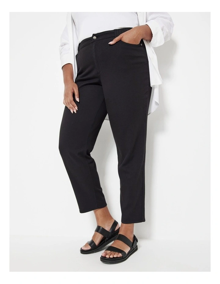 The Soft Stretch Casual Pant in Black