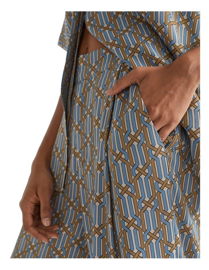 Linear Retro Pleat Pant